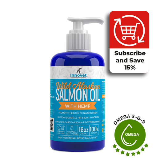 Wild Alaskan Salmon Oil with Hemp By Innovet Pet Products