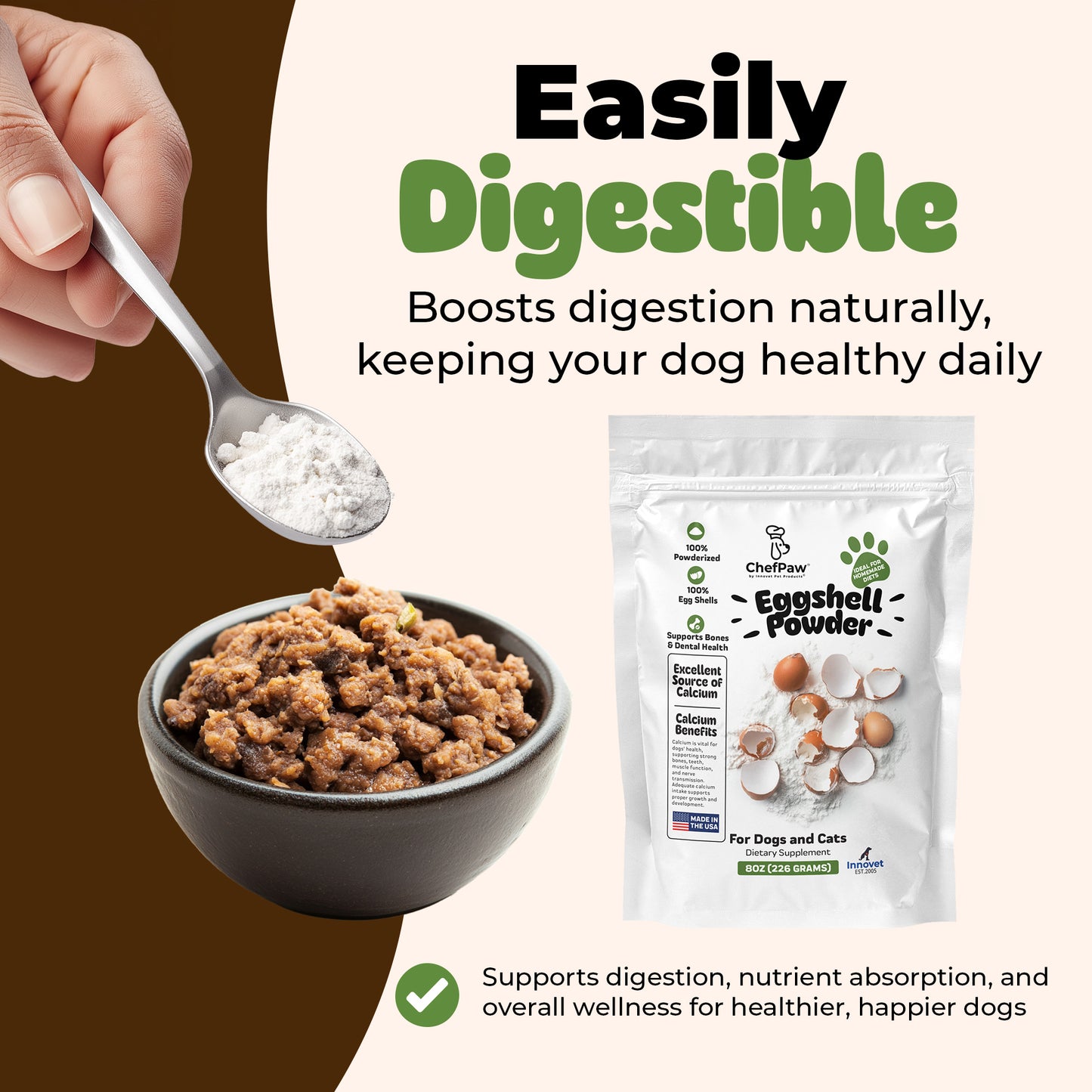 ChefPaw™ Eggshell Powder for Dogs