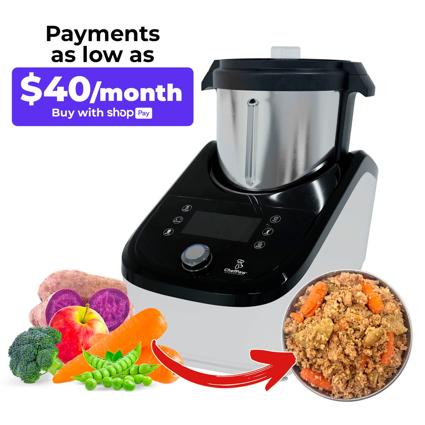 Certified Pre-Owned ChefPaw Dog Food Maker (Model C-PRO)